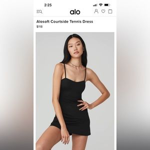 Alo yoga alosoft court side tennis dress